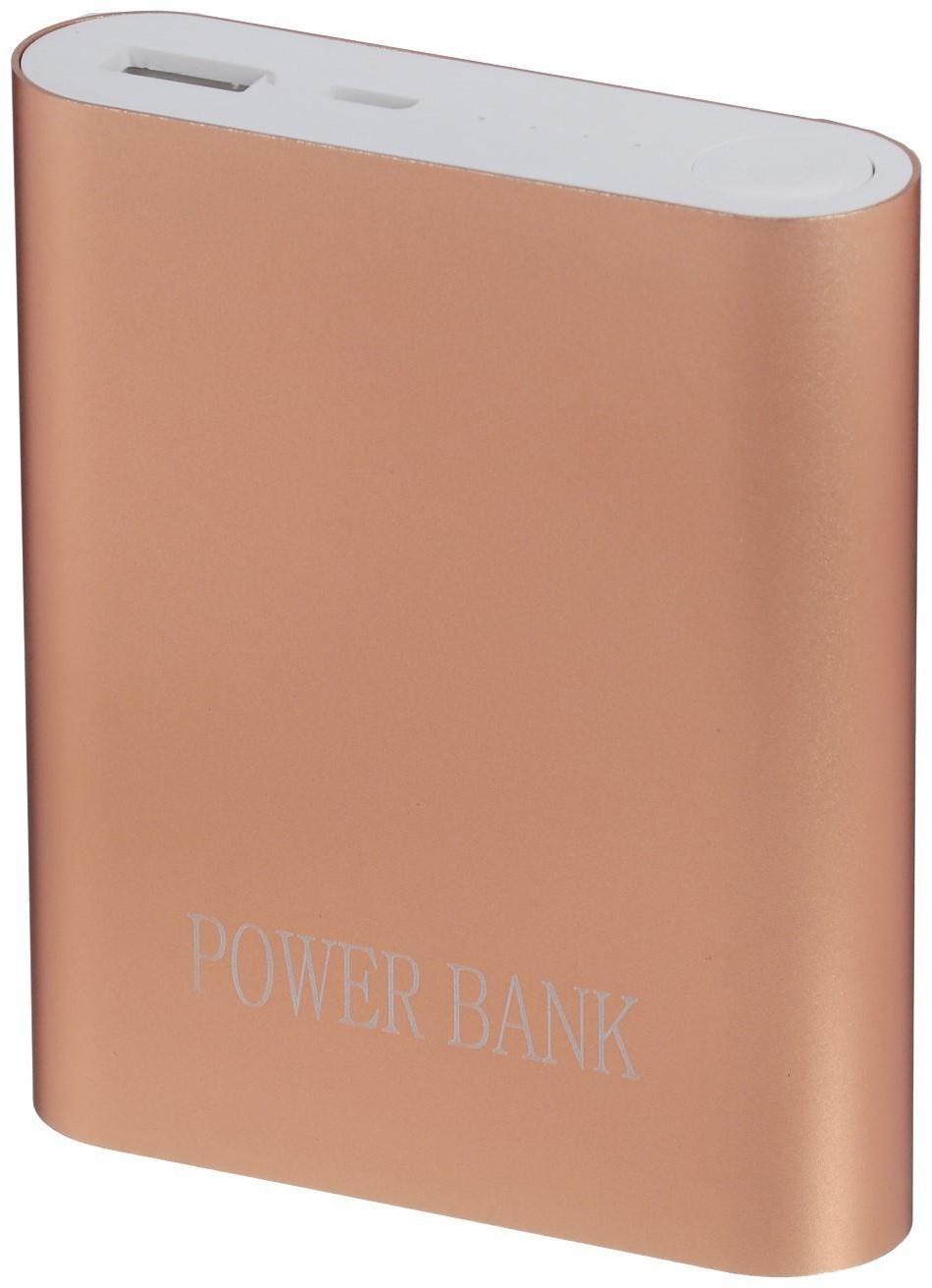 Внешний аккумулятор LuazON PB-11, 7200 мАч, USB, 1 A, индикатор зарядки, МИКС