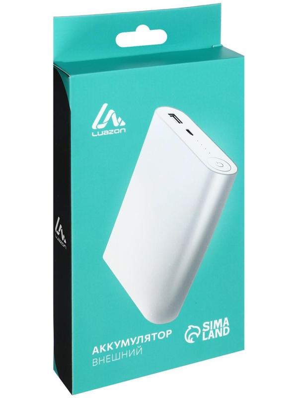 Внешний аккумулятор LuazON PB-11, 7200 мАч, USB, 1 A, индикатор зарядки, МИКС