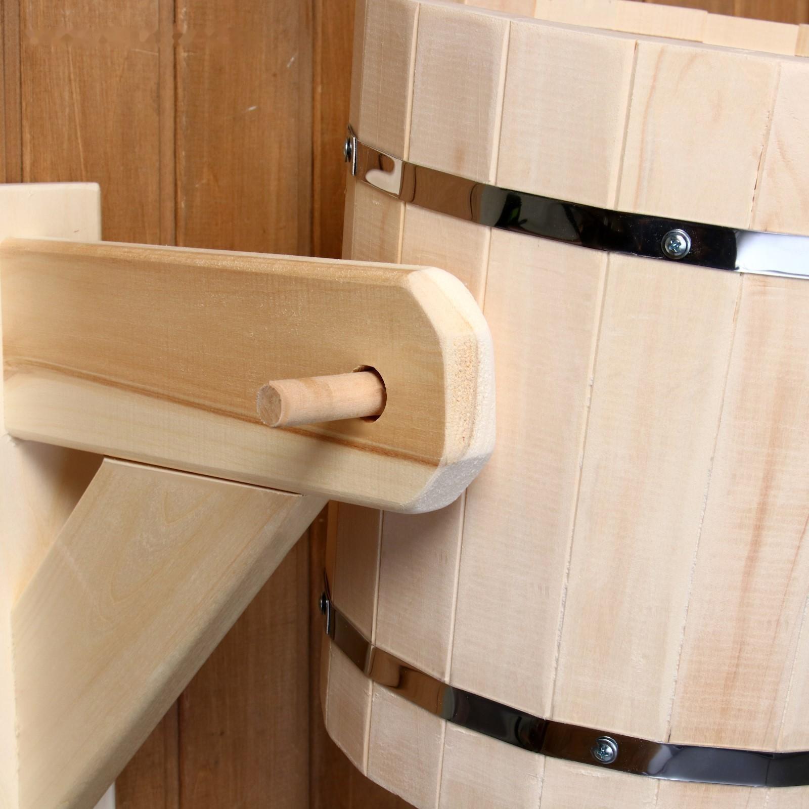 Обливное устройство из липы, 13л, пластиковая вставка, 