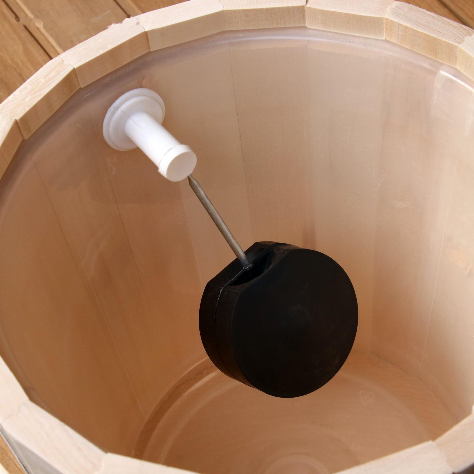 Обливное устройство из липы, 13л, пластиковая вставка, 