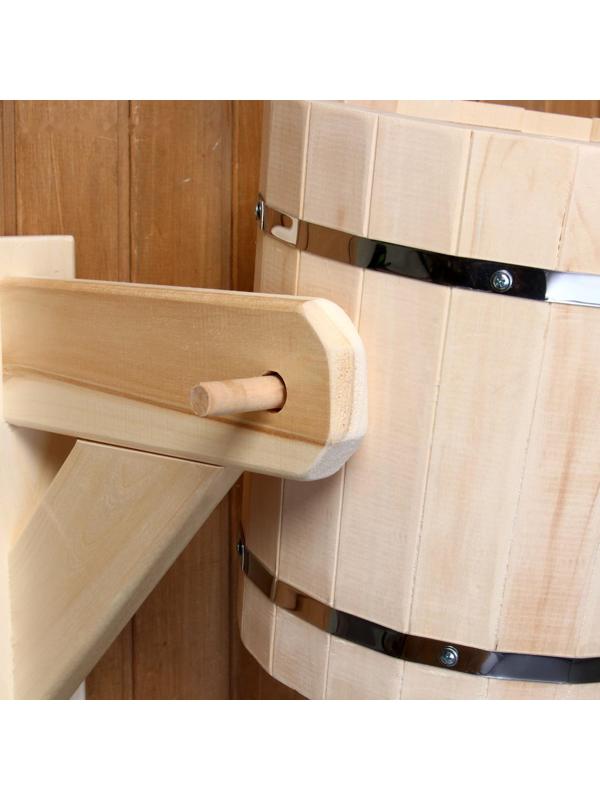 Обливное устройство из липы, 13л, пластиковая вставка, 