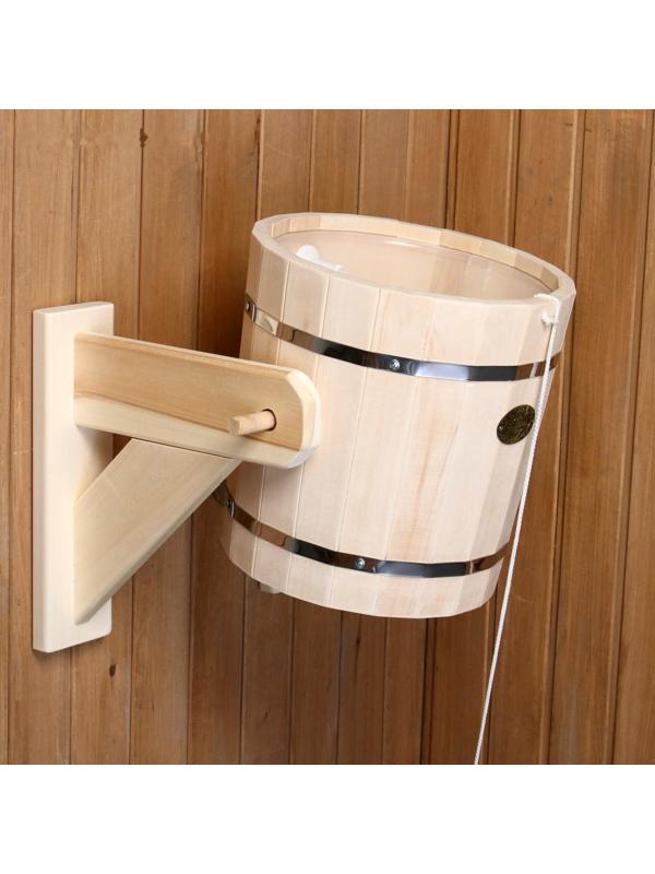 Обливное устройство из липы, 13л, пластиковая вставка, 