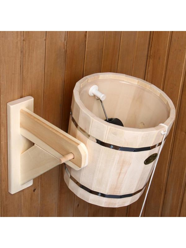 Обливное устройство из липы, 13л, пластиковая вставка, 