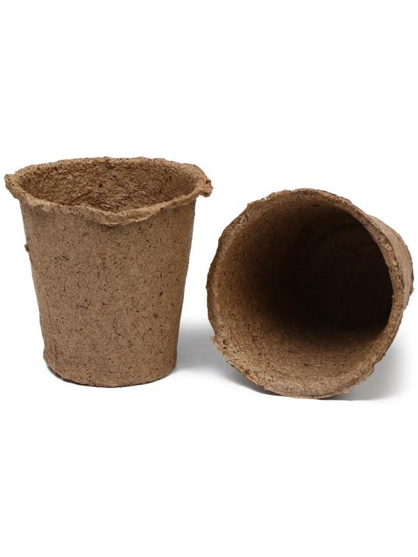 Торфяной горшок, 250 мл, 8 × 8 см, набор 20 шт., Greengo