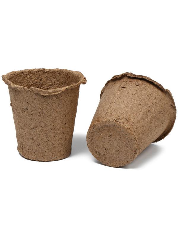 Торфяной горшок, 250 мл, 8 × 8 см, набор 20 шт., Greengo