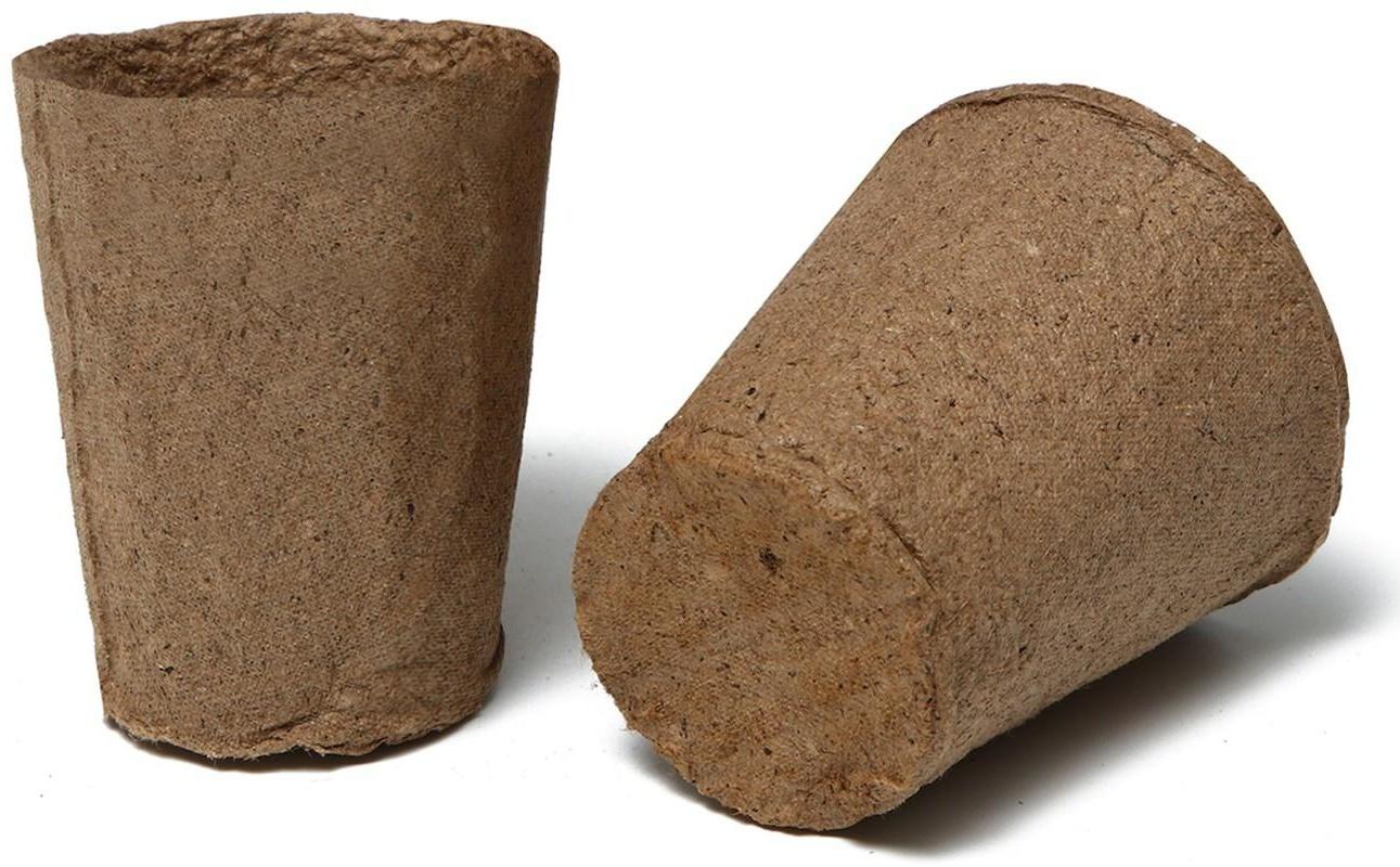 Торфяной горшок, 100 мл, 6 × 6 см, набор 20 шт., Greengo