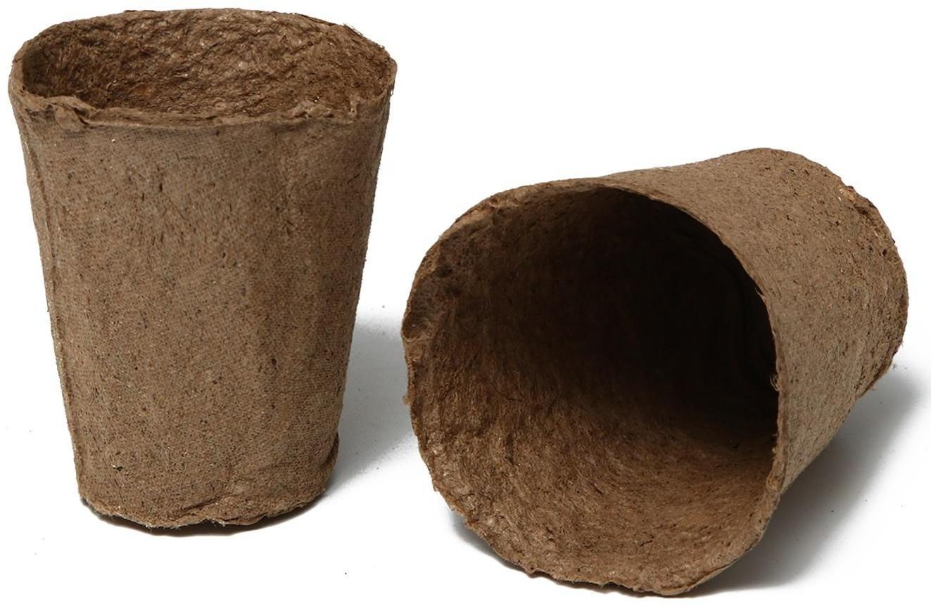 Торфяной горшок, 100 мл, 6 × 6 см, набор 20 шт., Greengo