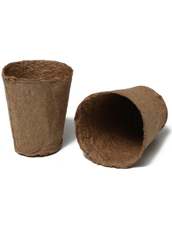 Торфяной горшок, 100 мл, 6 × 6 см, набор 20 шт., Greengo