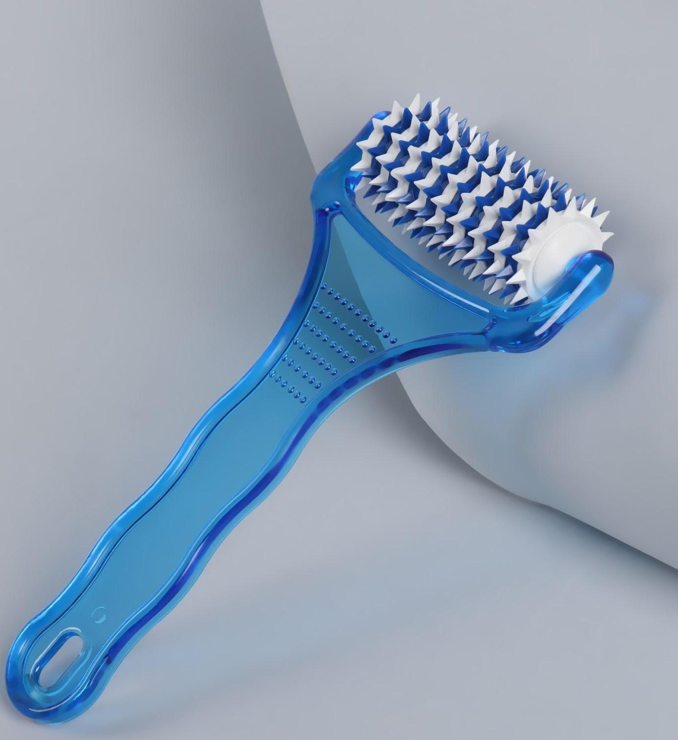 Массажёр «Рефлекс», универсальный, с шипами, цвет синий/белый