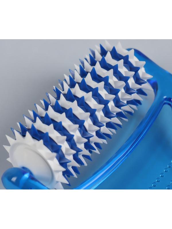 Массажёр «Рефлекс», универсальный, с шипами, цвет синий/белый