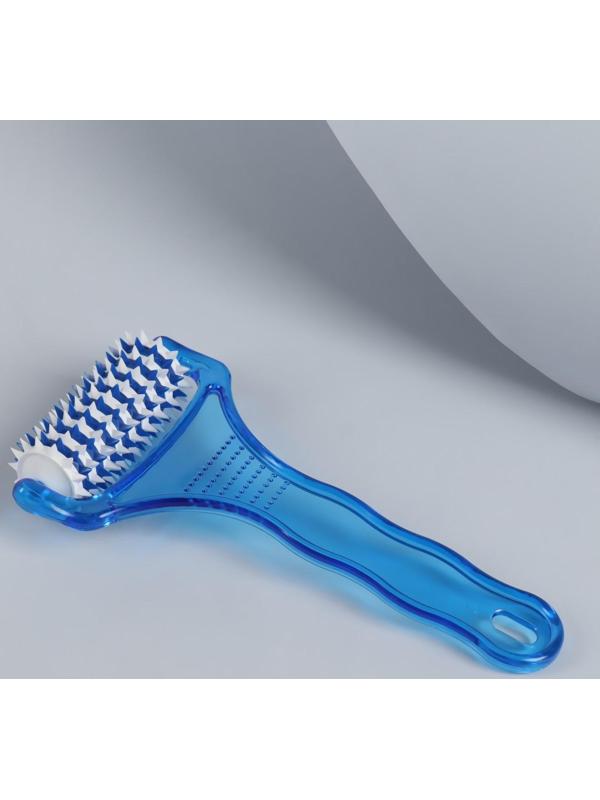 Массажёр «Рефлекс», универсальный, с шипами, цвет синий/белый
