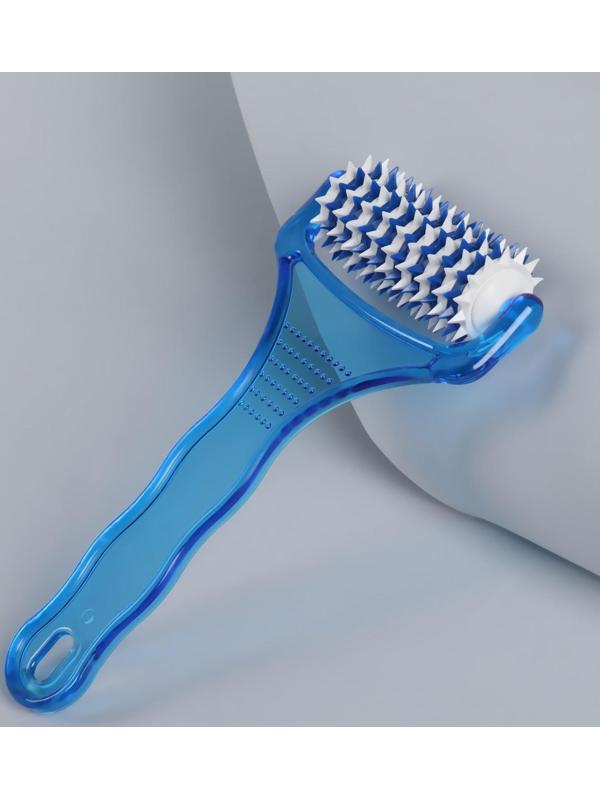 Массажёр «Рефлекс», универсальный, с шипами, цвет синий/белый