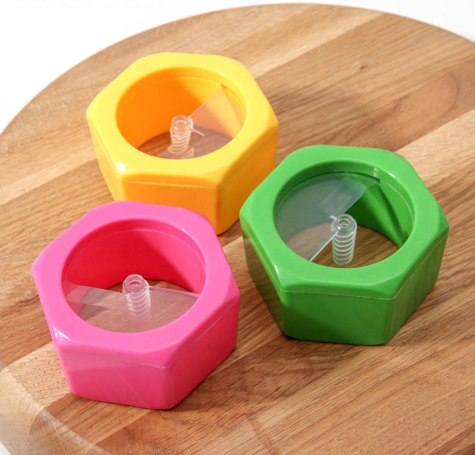 Нож для нарезки спиралью Доляна «Солнце», 8 см, цвет МИКС