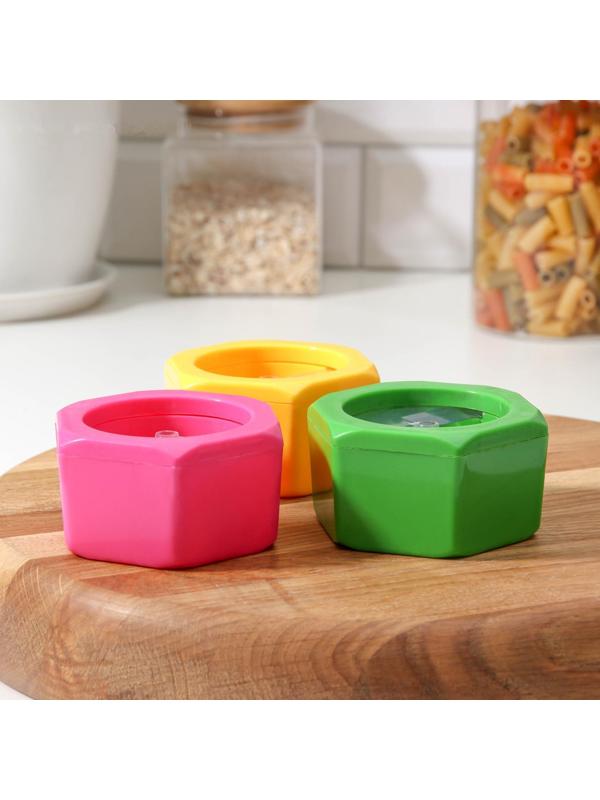 Нож для нарезки спиралью Доляна «Солнце», 8 см, цвет МИКС