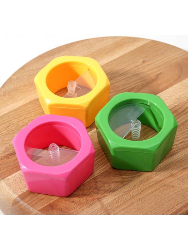 Нож для нарезки спиралью Доляна «Солнце», 8 см, цвет МИКС