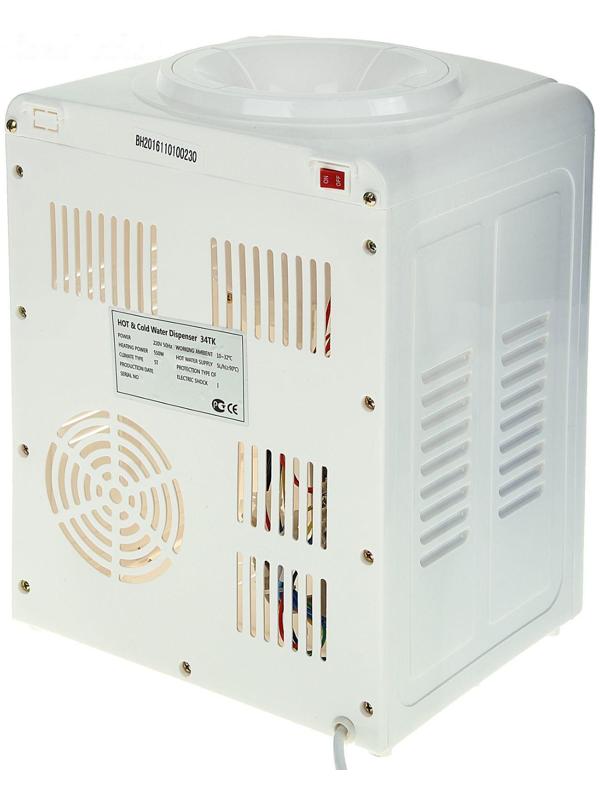 Кулер для воды LESOTO 34 TK, только нагрев, 550 Вт, белый