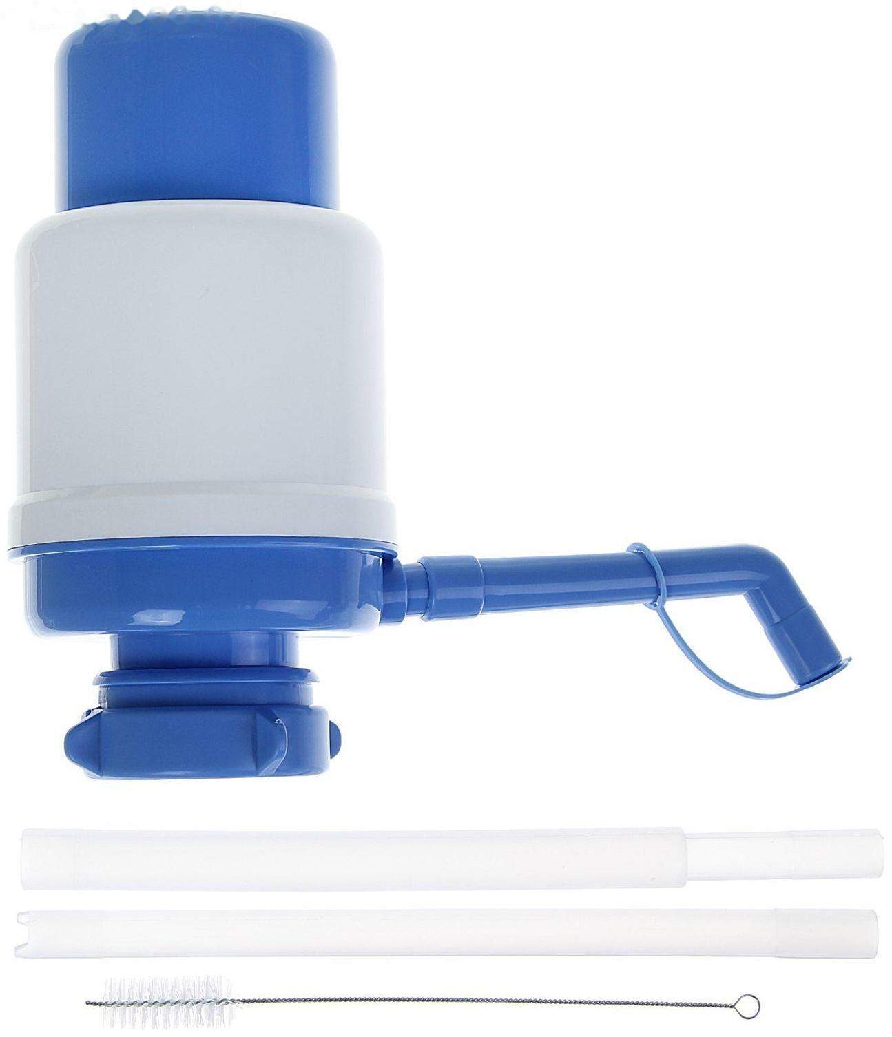 Помпа для воды LESOTO Ideal, механическая, под бутыль от 11 до 19 л, голубая