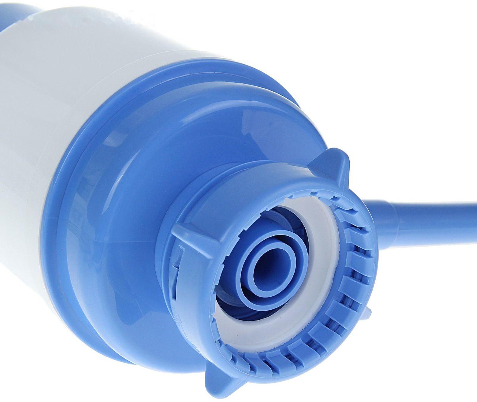 Помпа для воды LESOTO Ideal, механическая, под бутыль от 11 до 19 л, голубая