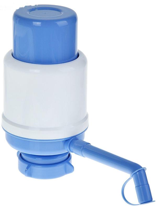Помпа для воды LESOTO Ideal, механическая, под бутыль от 11 до 19 л, голубая