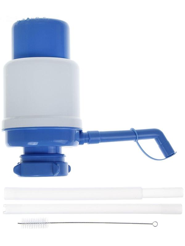 Помпа для воды LESOTO Ideal, механическая, под бутыль от 11 до 19 л, голубая