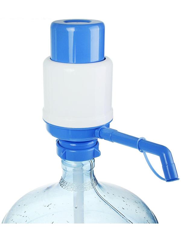 Помпа для воды LESOTO Ideal, механическая, под бутыль от 11 до 19 л, голубая
