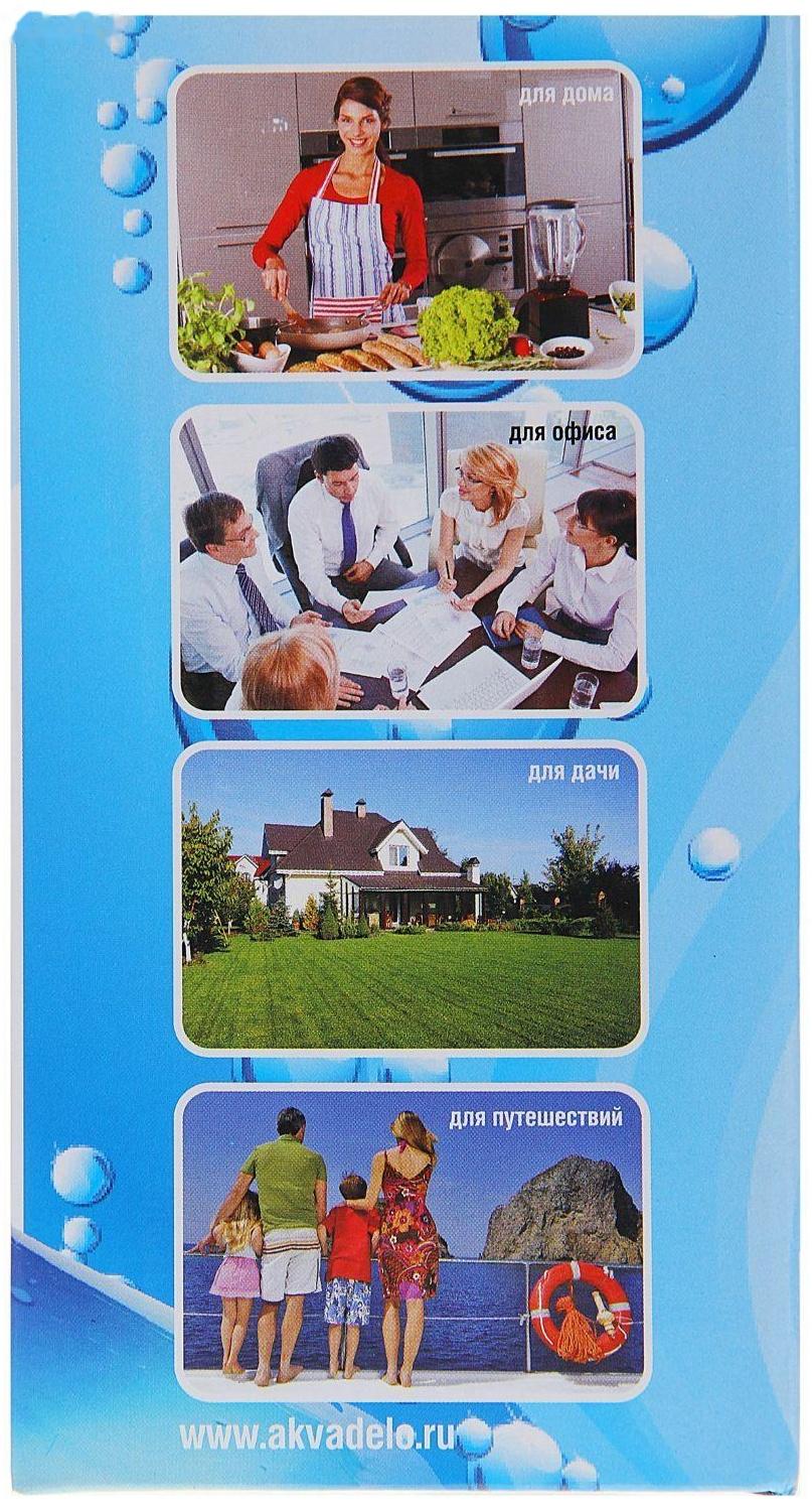 Помпа для воды LESOTO Mini, механическая, под бутыль от 11 до 19 л, голубая