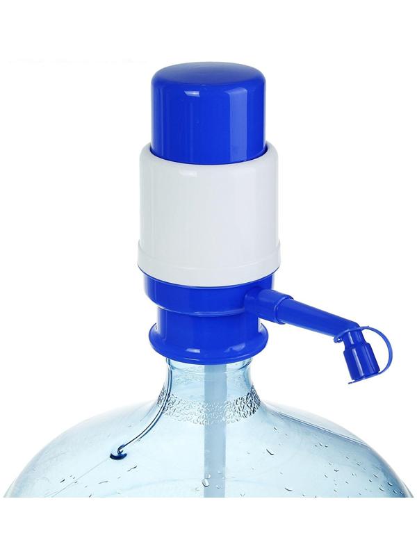 Помпа для воды LESOTO Mini, механическая, под бутыль от 11 до 19 л, голубая