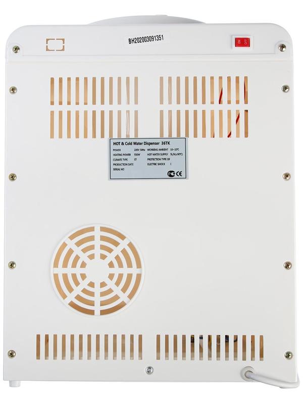 Кулер для воды LESOTO 36 TK, только нагрев, 500-550 Вт, белый