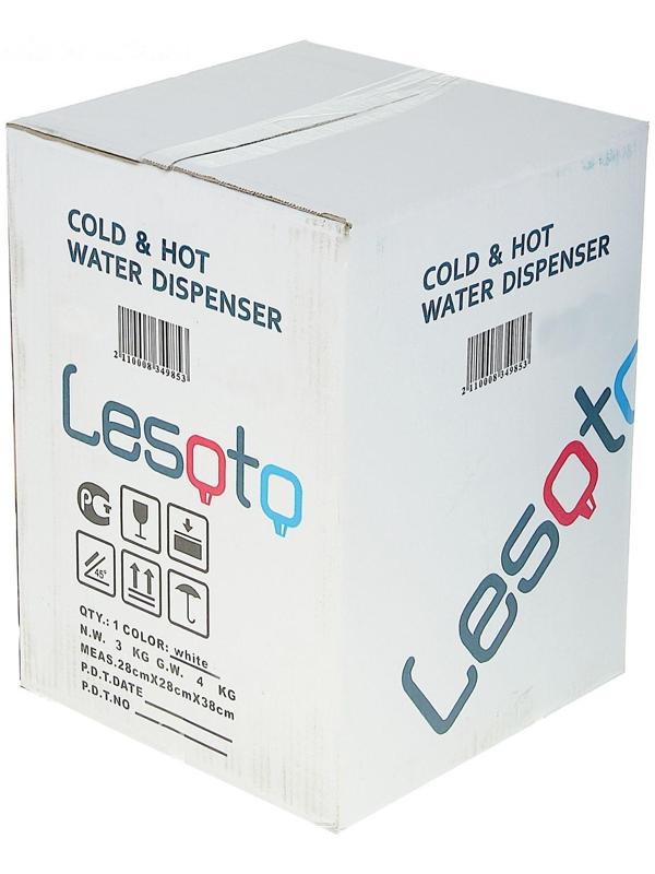 Кулер для воды LESOTO 34 TD, нагрев и охлаждение, 500-550/68 Вт, белый