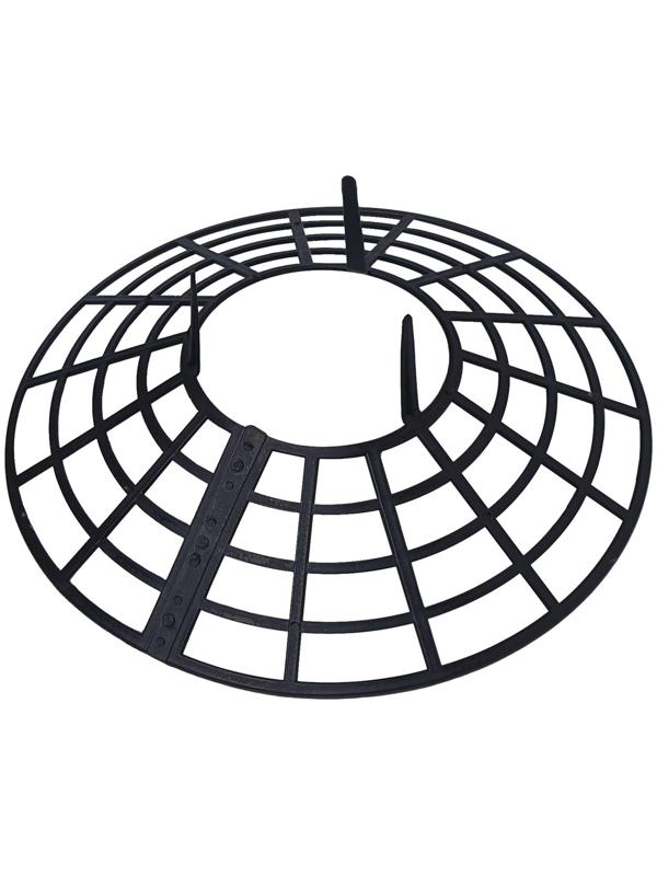 Кустодержатель для клубники, d = 25.5 см, пластик, набор 5 шт., чёрный