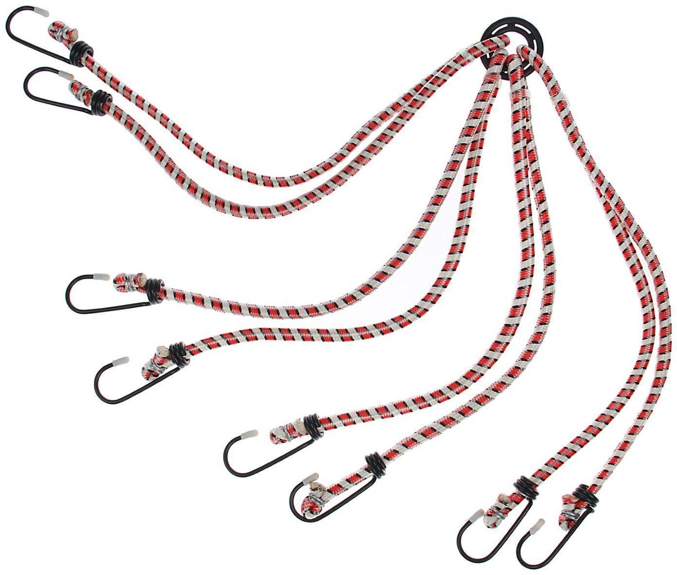 Резинка для крепления багажа Nova Bright с крюками, 0.6 м, набор 2 шт