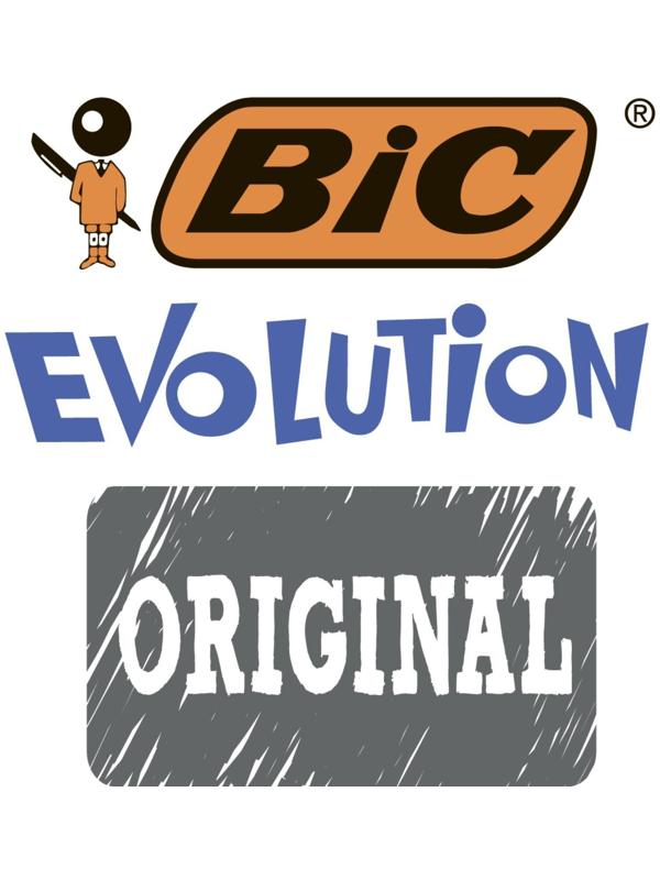 Карандаш чернографитный (простой) НВ, BIC Evolution, заточенный, пластик, без ластика, шестигранный, зеленый корпус