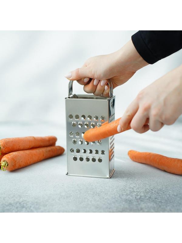 Тёрка Доляна «Эконом», 4 грани, 8,5×6,2×18,2 см