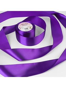 Лента атласная, 50 мм × 23 ± 1 м, цвет фиолетовый №46