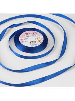 Лента атласная, 10 мм × 23 ± 1 м, цвет синий №40