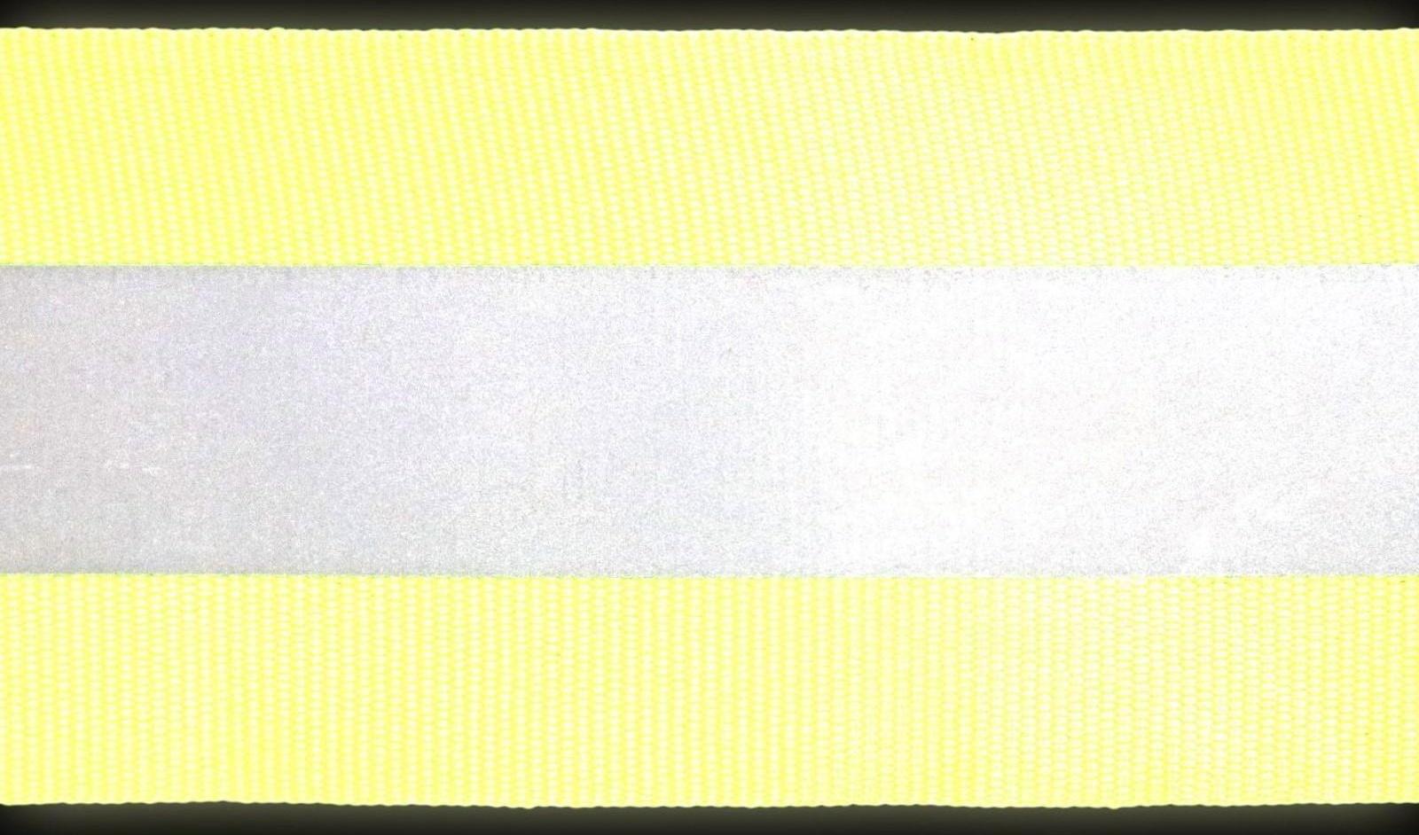 Светоотражающая лента-стропа, 50 мм, 5 ± 1 м, цвет салатовый