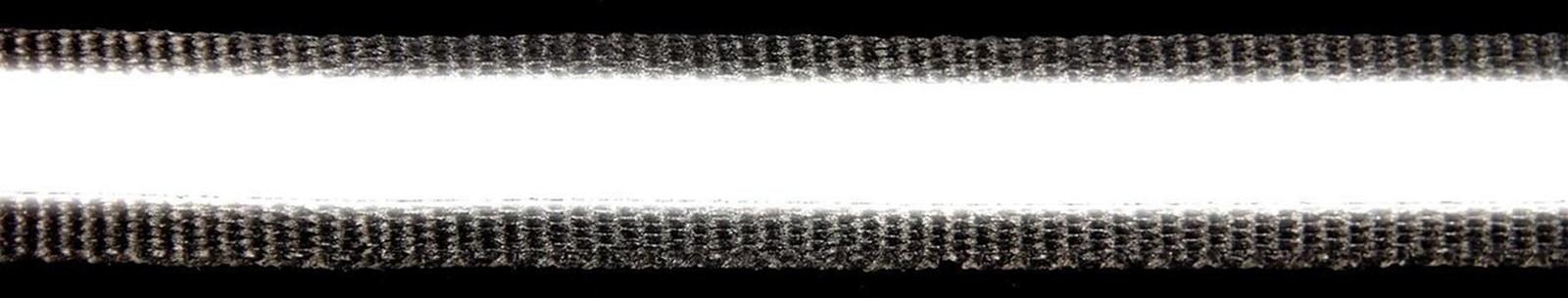 Светоотражающая лента-стропа, 10 мм, 5 ± 1 м, цвет чёрный