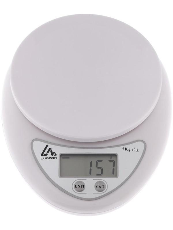 Весы кухонные Luazon LVK-501, электронные, до 5 кг, белые