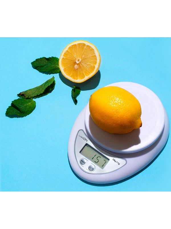 Весы кухонные Luazon LVK-501, электронные, до 5 кг, белые