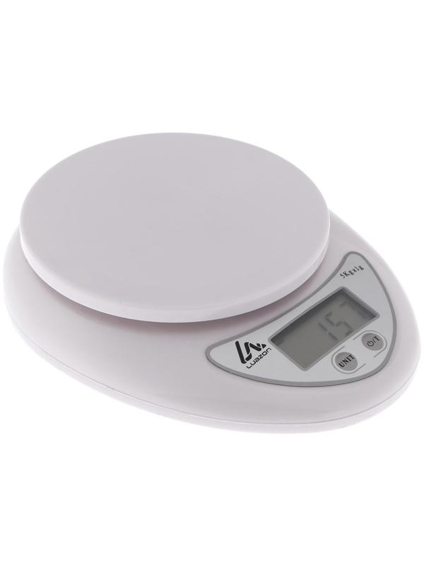 Весы кухонные Luazon LVK-501, электронные, до 5 кг, белые