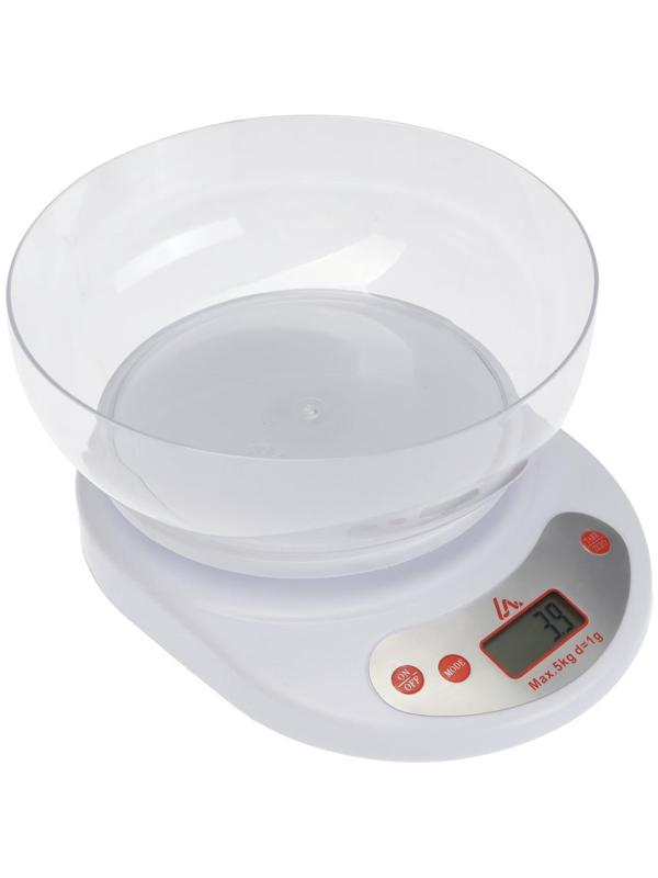 Весы кухонные Luazon LV 504, электронные, до 5 кг, МИКС