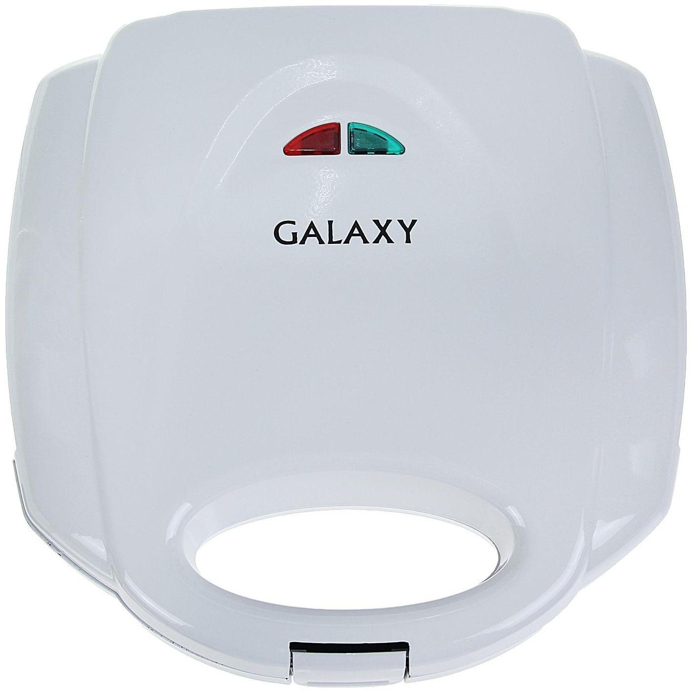 Сэндвичница Galaxy GL 2954, 800 Вт, приготовление тостов, белая