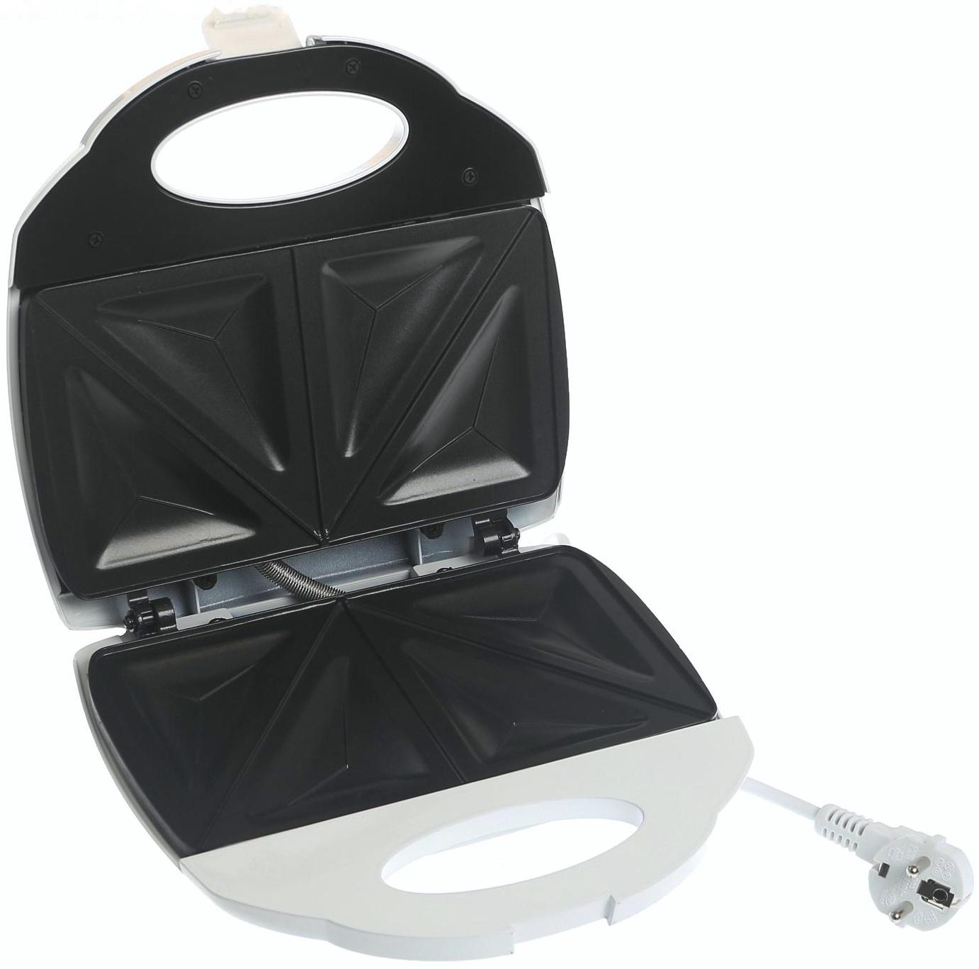 Сэндвичница Galaxy GL 2954, 800 Вт, приготовление тостов, белая