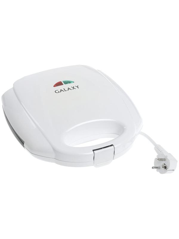 Сэндвичница Galaxy GL 2954, 800 Вт, приготовление тостов, белая