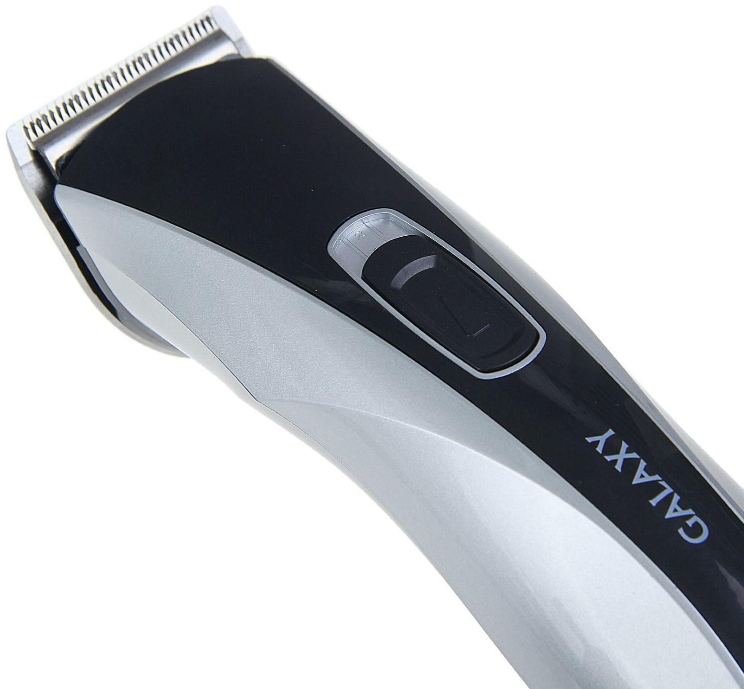 Машинка для стрижки Galaxy GL 4155, 3 Вт, АКБ, 4 насадки, лезвия из нерж. стали