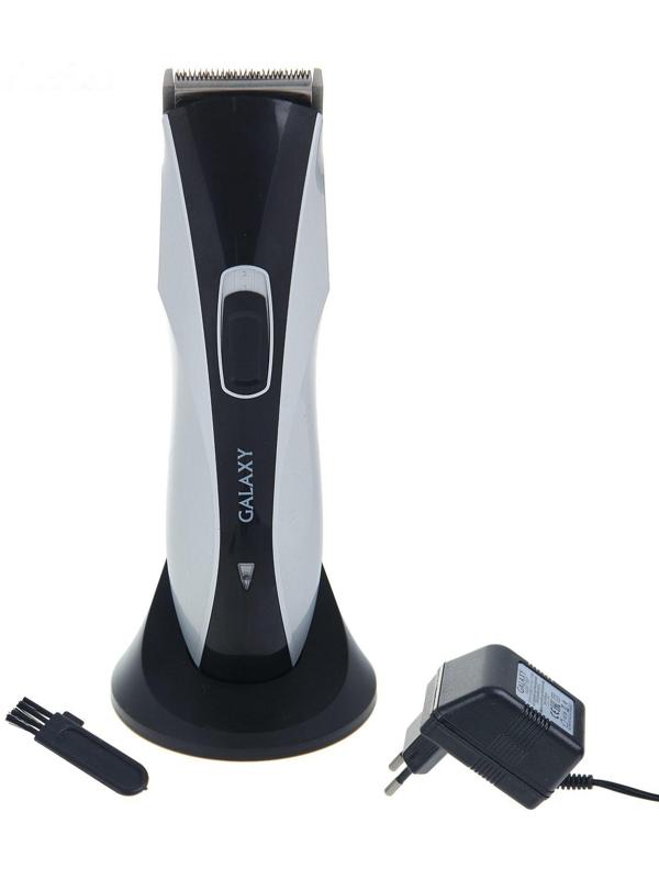 Машинка для стрижки Galaxy GL 4155, 3 Вт, АКБ, 4 насадки, лезвия из нерж. стали
