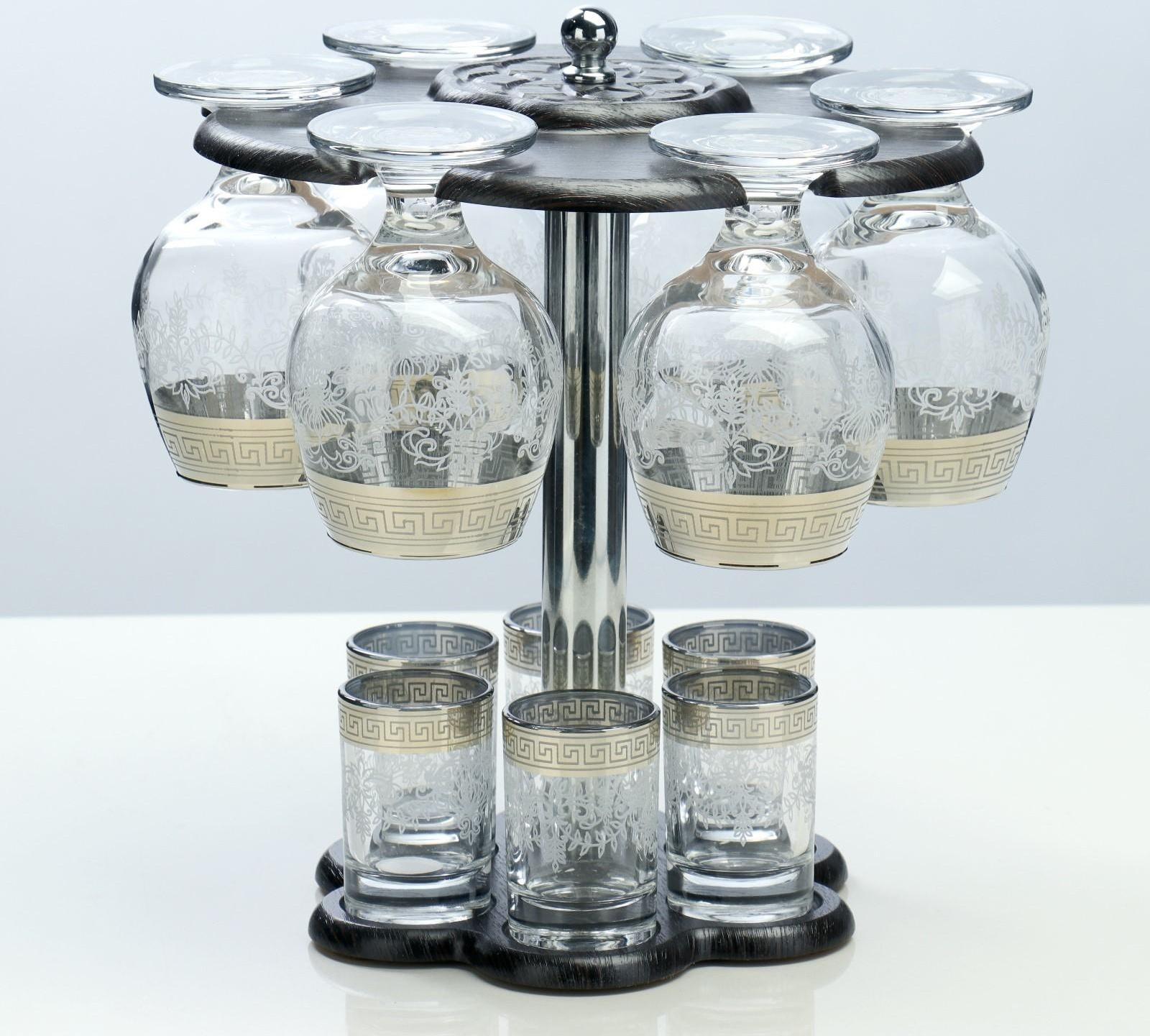 Мини-бар 12 предметов коньяк, гравировка 350/50 мл