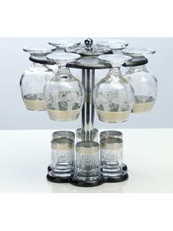 Мини-бар 12 предметов коньяк, гравировка 350/50 мл