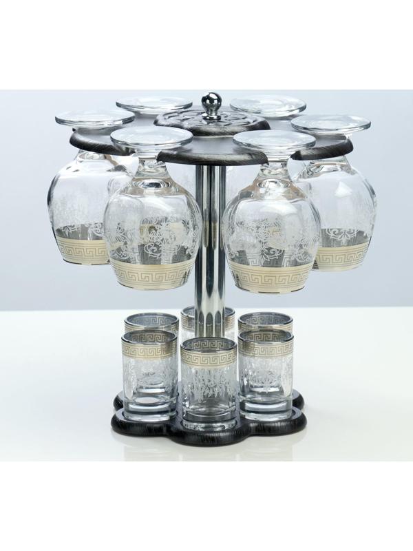 Мини-бар 12 предметов коньяк, гравировка 350/50 мл