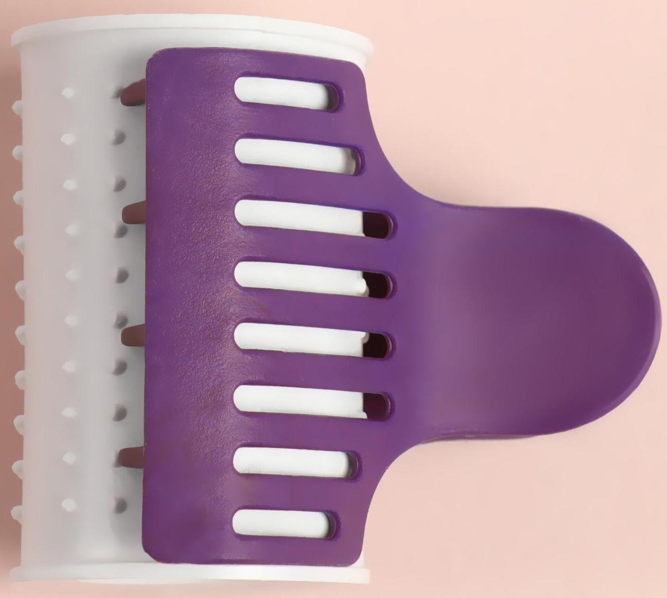 Термобигуди с крабом, d = 3,8 см, 4 шт, цвет красный